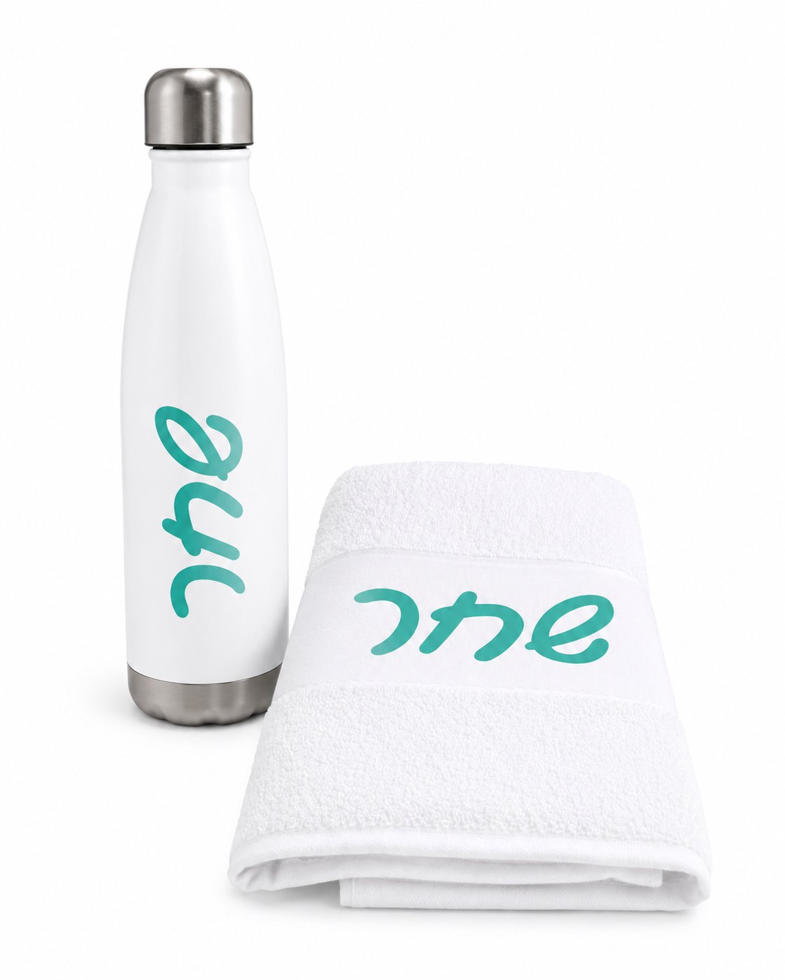 Personalized Water Bottle & Towel Set