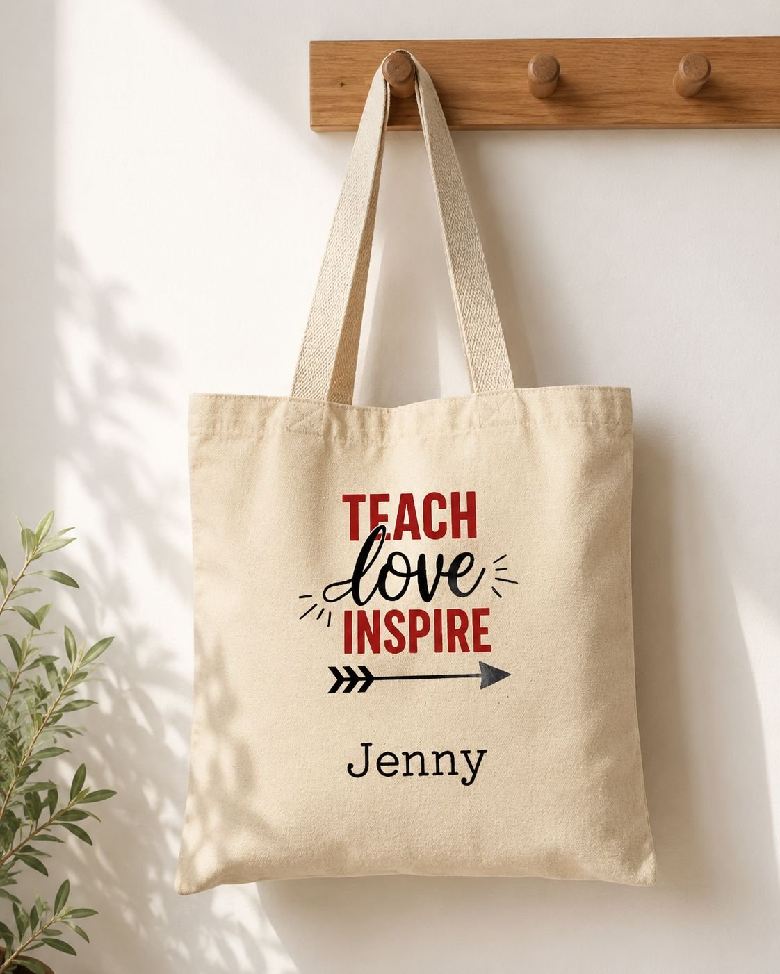 Teacher Tote Bag - Teach Love Inspire